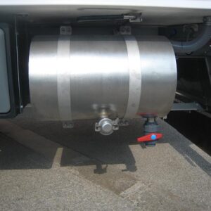 DEPOSITO INOX AGUA RESID.100 L+ABRAZAD.+CARTE
